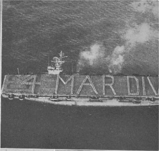 The first battalion coming home on carrier